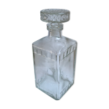 Vintage 70s round cork whisky carafe