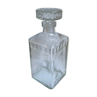 Carafe à whisky bouchon rond Vintage années 70