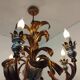 Large Holywood Regency chandelier with 6 light arms from the 60s/70s