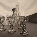 Digestif Service Crystal Baccarat - Harcourt Model (Decanter + 8 Glasses)