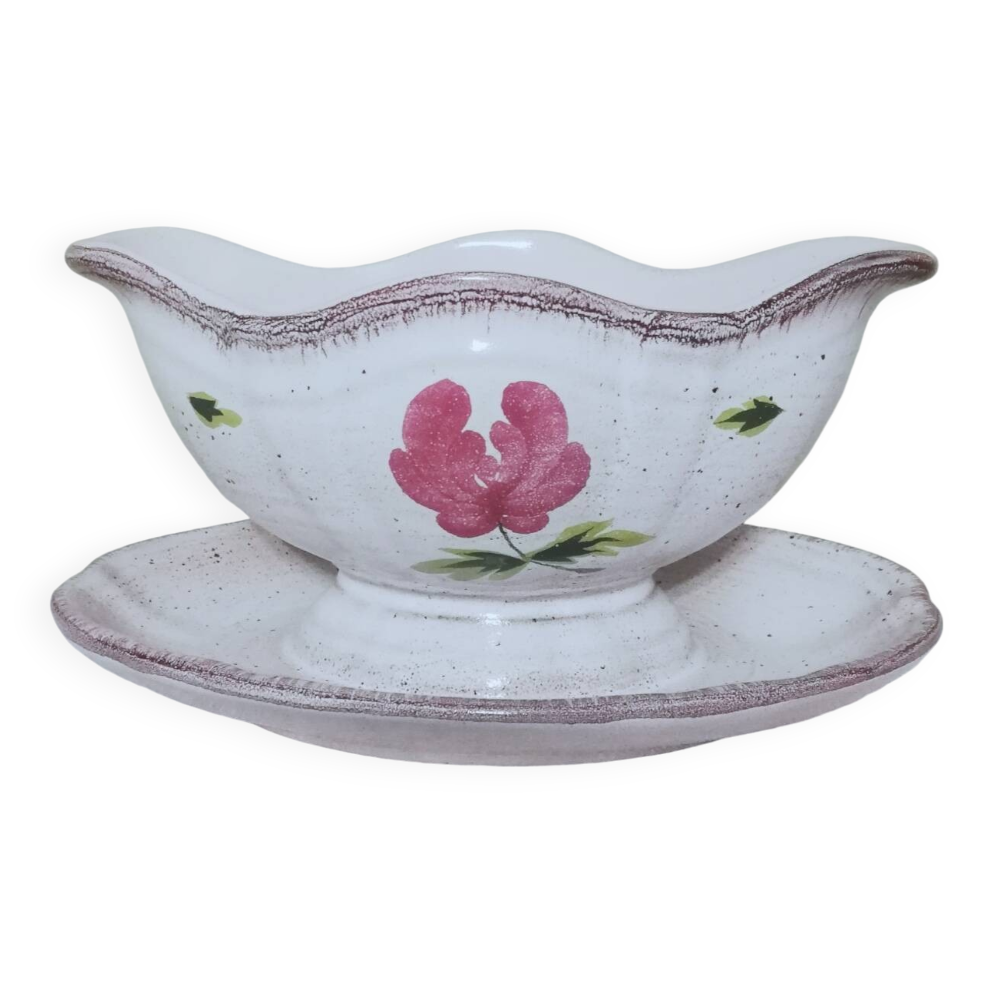 Stoneware sauce boat