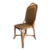 Vintage rattan chair house drucker