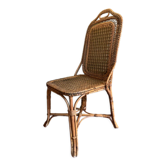 Vintage rattan chair house drucker