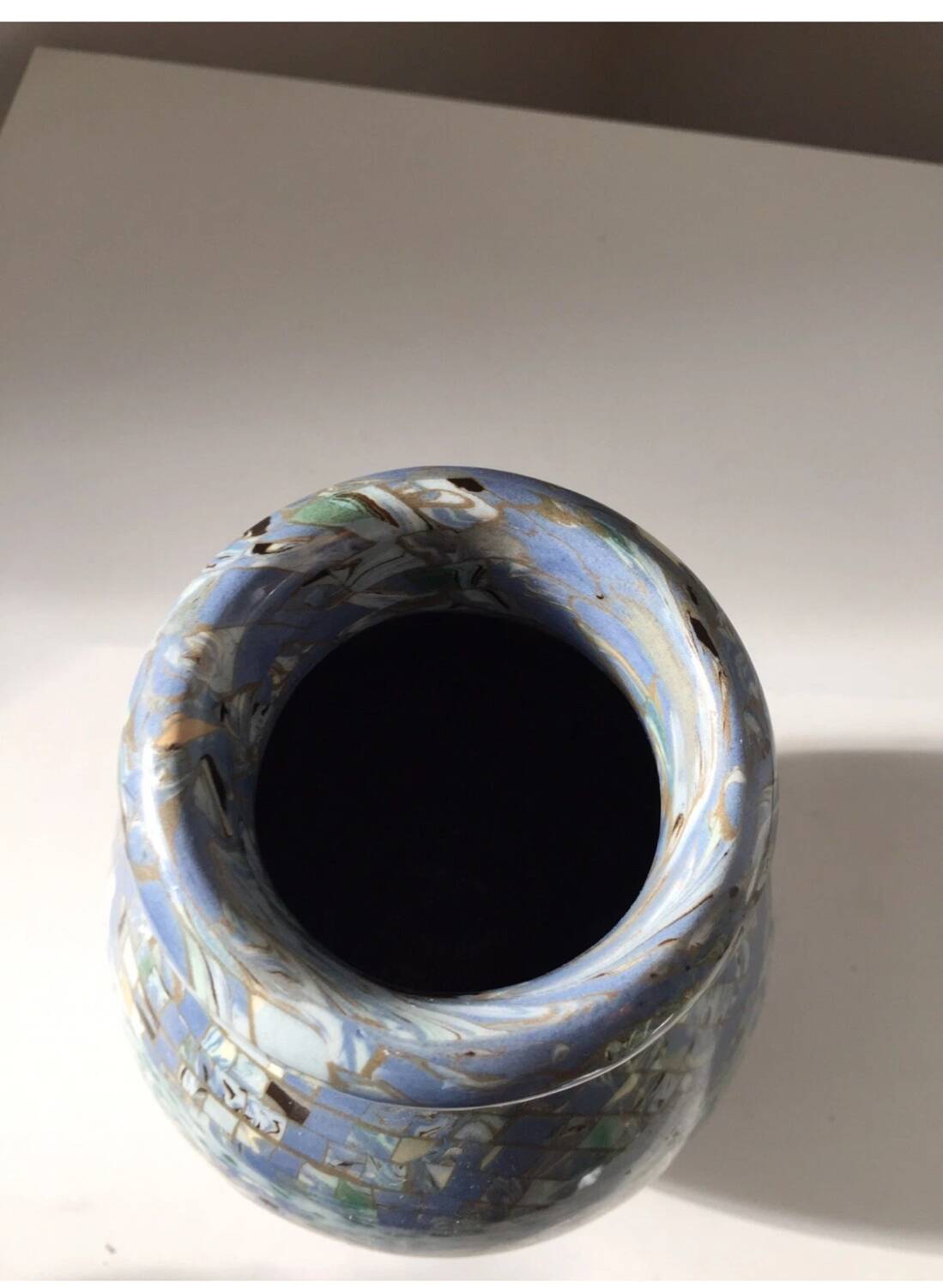 Gerbino vallauris mixed-earth vase