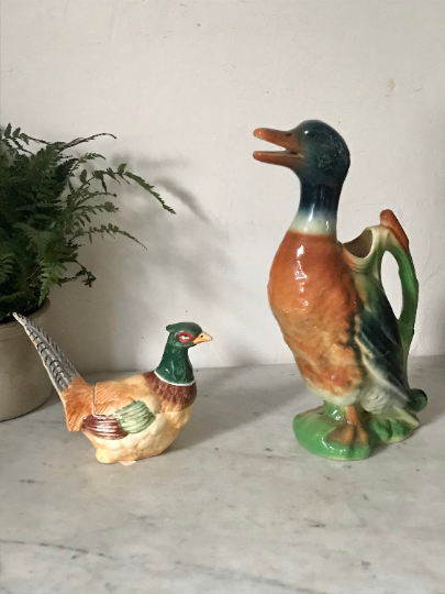 Ceramic duck pitcher