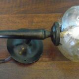 Brass patinated thick metal wall 1940