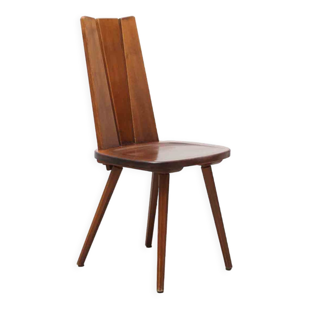 Chaise vintage en bois massif Selency
