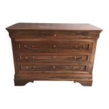 Louis Philippe chest of drawers in walnut