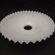 Opaline white glass pendant lampshade with scalloped edge 256