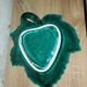 Charming ceramic dish in the shape of a leaf, signed Vallauris, in