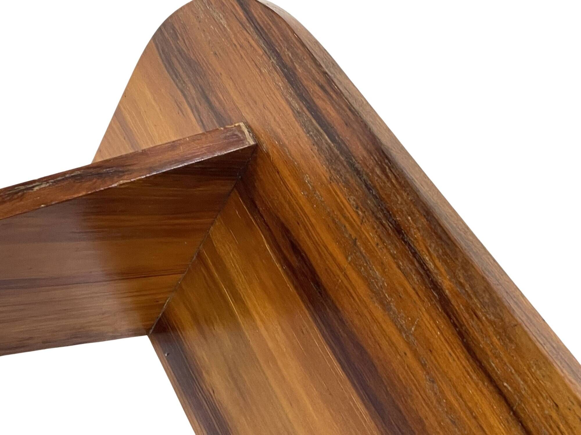 Vintage wooden wall shelve rack bookshelf in wood minimalist