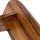 Vintage wooden wall shelve rack bookshelf in wood minimalist