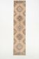 3x13 Beige & Brown Geometric Vintage Runner Rug, Long Runner Rug,