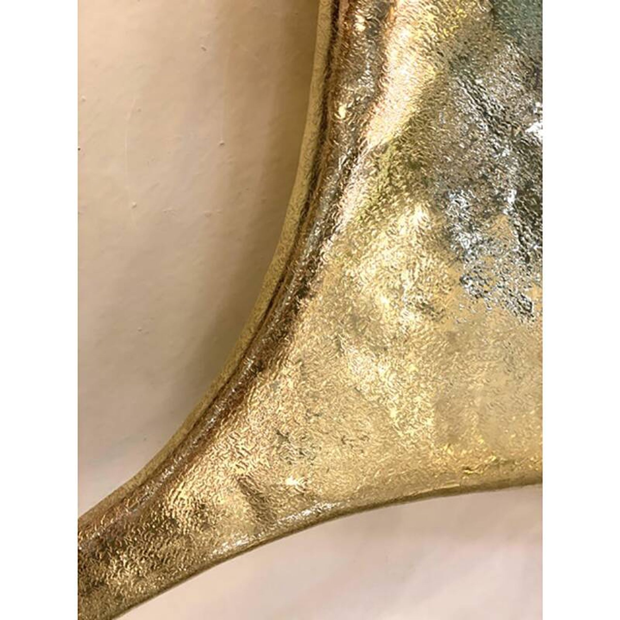 Contemporary Italian Brass Leaf Wall Sconce by Simoeng