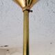 60's opaline and brass chandelier