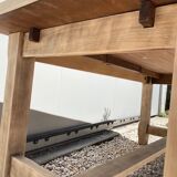 Stripped farmhouse table extensions to 255 cm