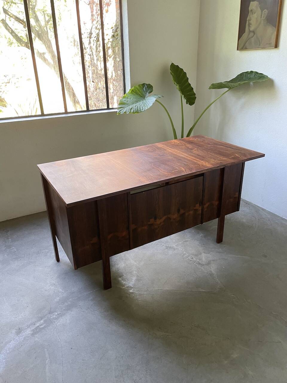 Desk and its Scandinavian rosewood chair