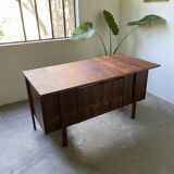 Bureau et sa chaise scandinave palissandre