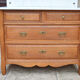 Art Nouveau dressing table dresser in carved oak, France, circa 1910