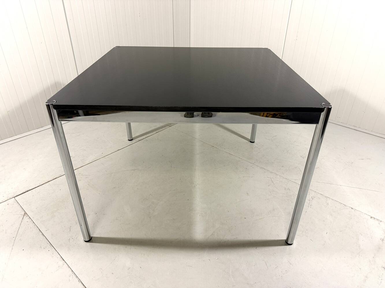 USM Haller dining table in black ash, Fritz Haller 1980’s