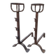 Pair of old 19th century wrought iron fireplace andirons
