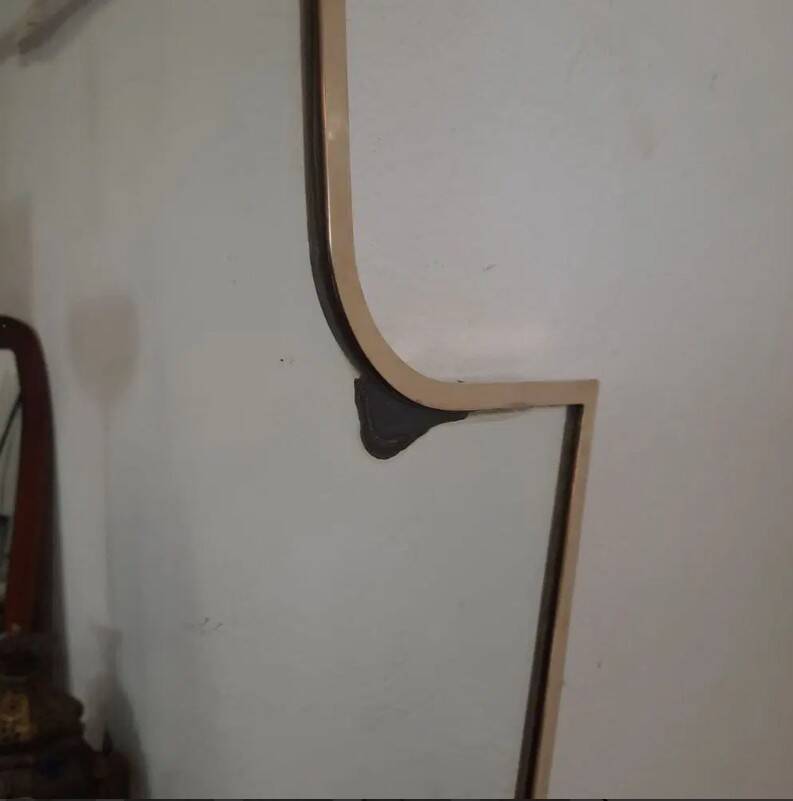 Brass mirror – 50s