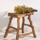 Antique stool in wabi-sabi style (c.1900) #3