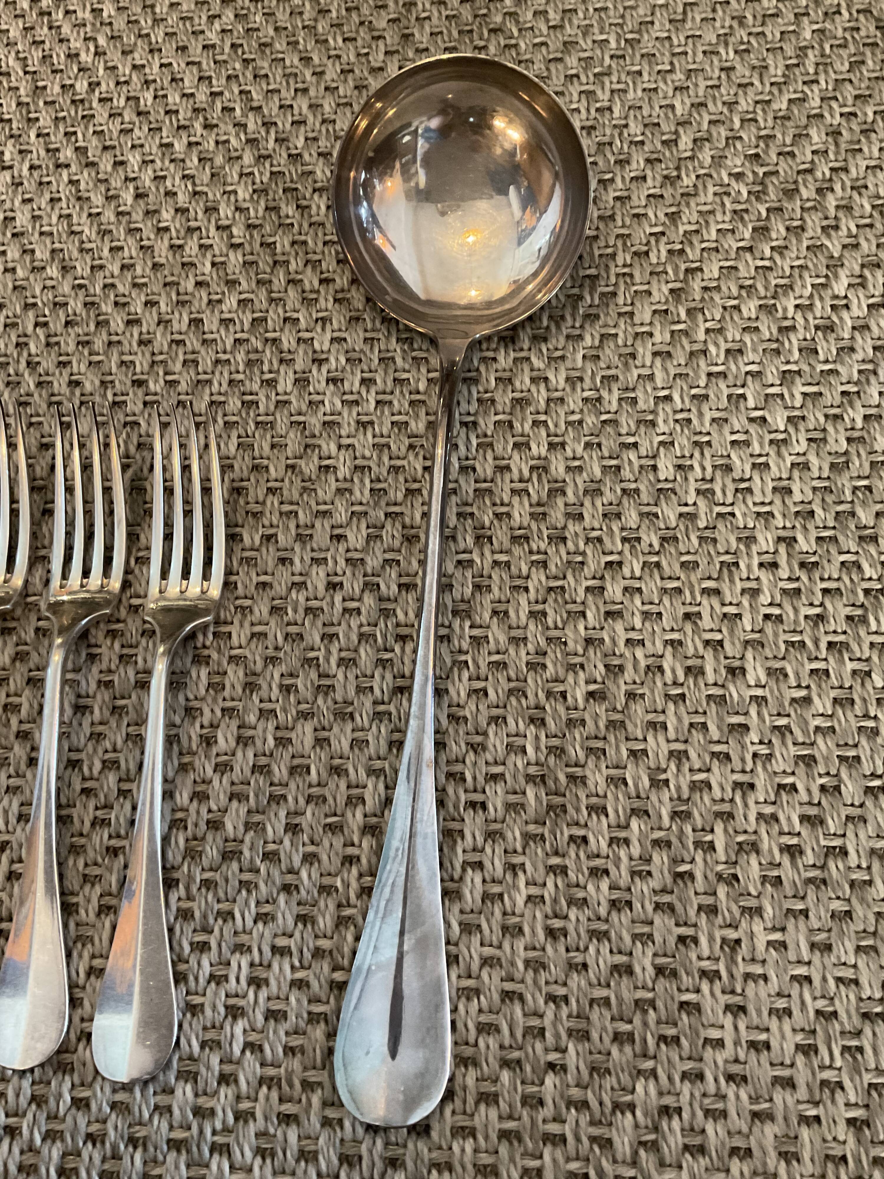 Old housewife, silver metal, 37 pieces. N°3