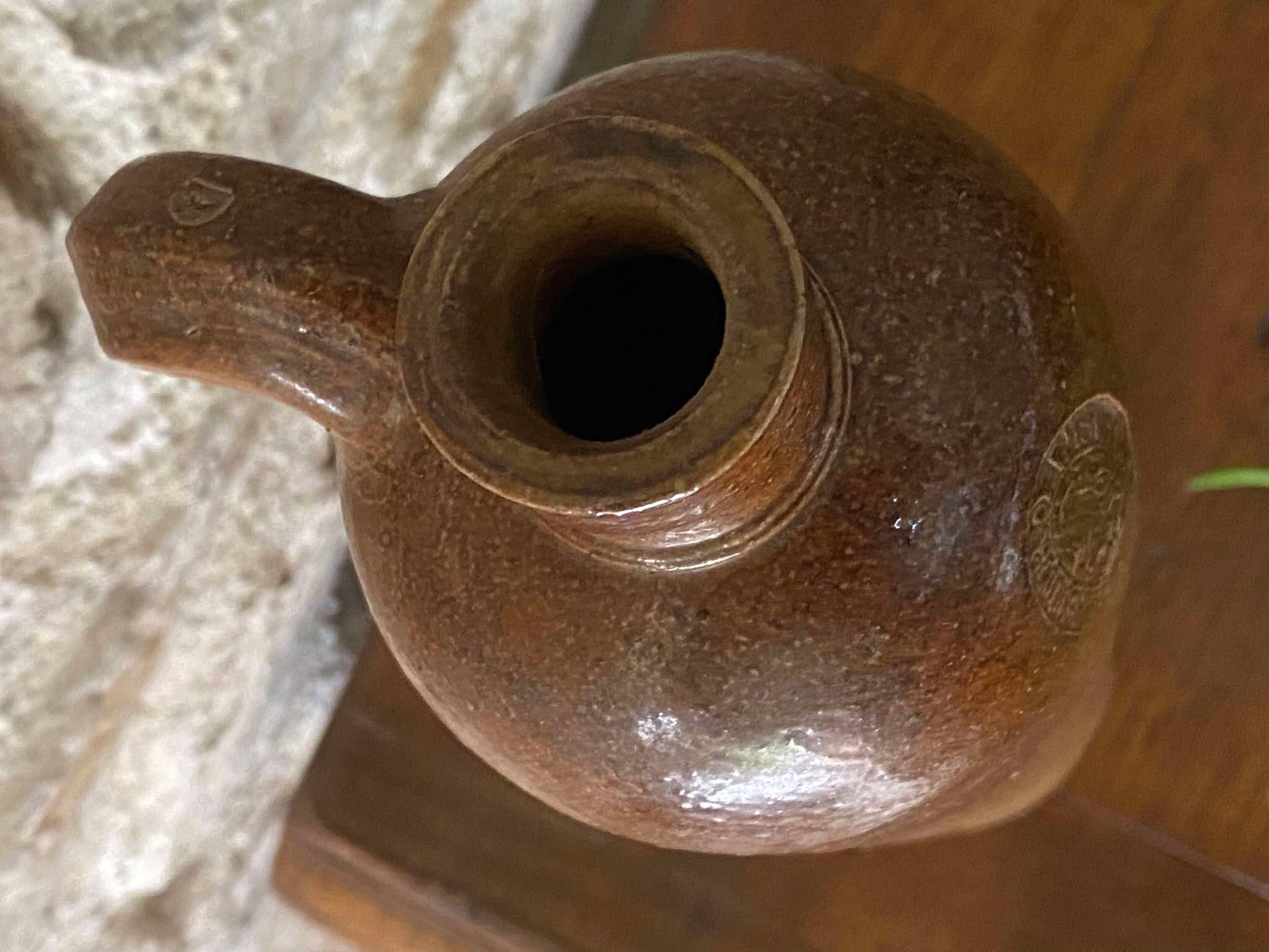 Bottle, vase in Amsterdam glazed stoneware