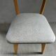 60s bistro chair, in wood and imitation leather