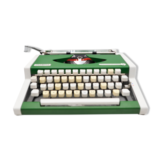 Olympia traveller luxe typewriter english green revised ribbon new