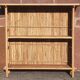 Bamboo counter or bar. (With 2 folding high chairs)