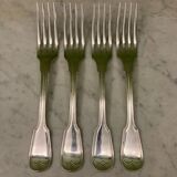 Charles Christofle 4 forks model Chinon