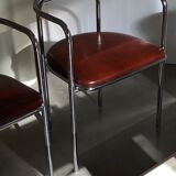 Chaises tubulaires chromées
