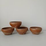 Set of 4 small stoneware bowls