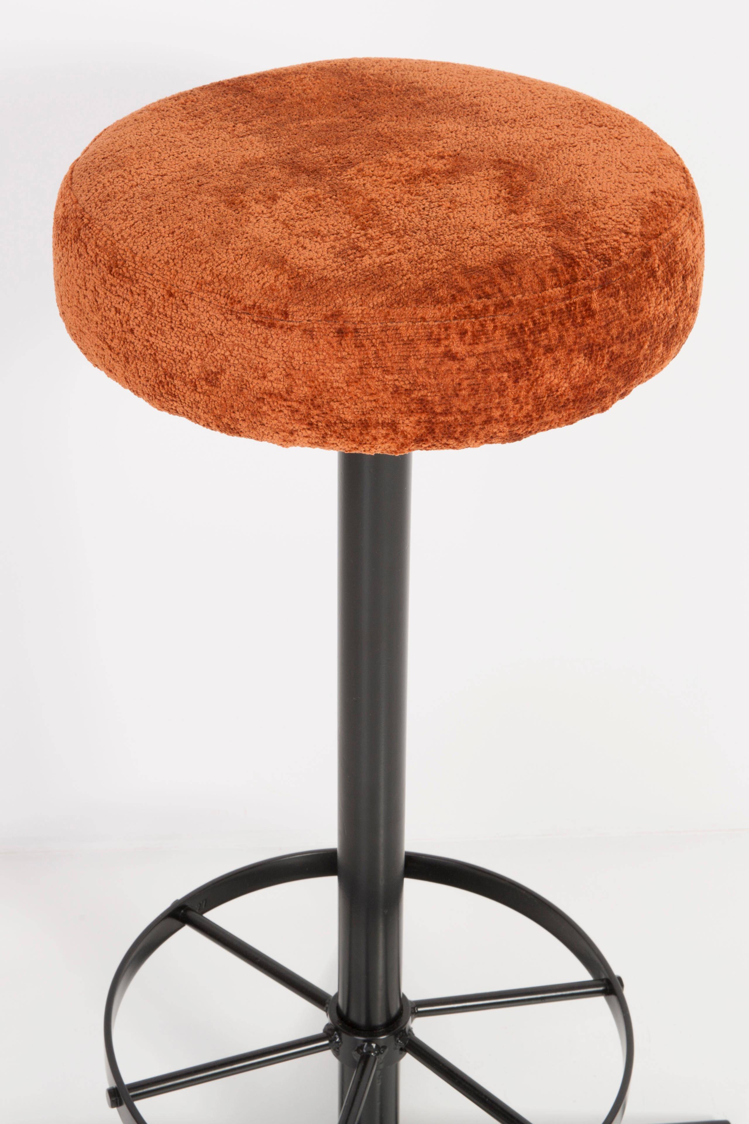 Vintage dark orange stool, Germany, 1960s