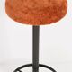 Vintage dark orange stool, Germany, 1960s
