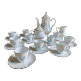 Vintage coffee service in porcelain from France FD Chauvigny
