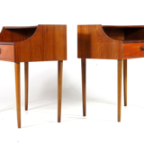 Pair of vintage Danish modern teak bedside tables