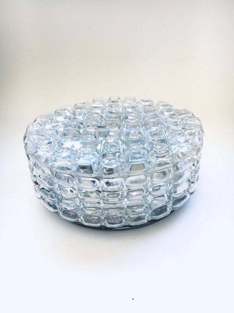 Wall lamp in glass by Erco Leuchten, 1960s