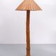 Large Real Bamboo Tiki Floor Lamp, 1980s