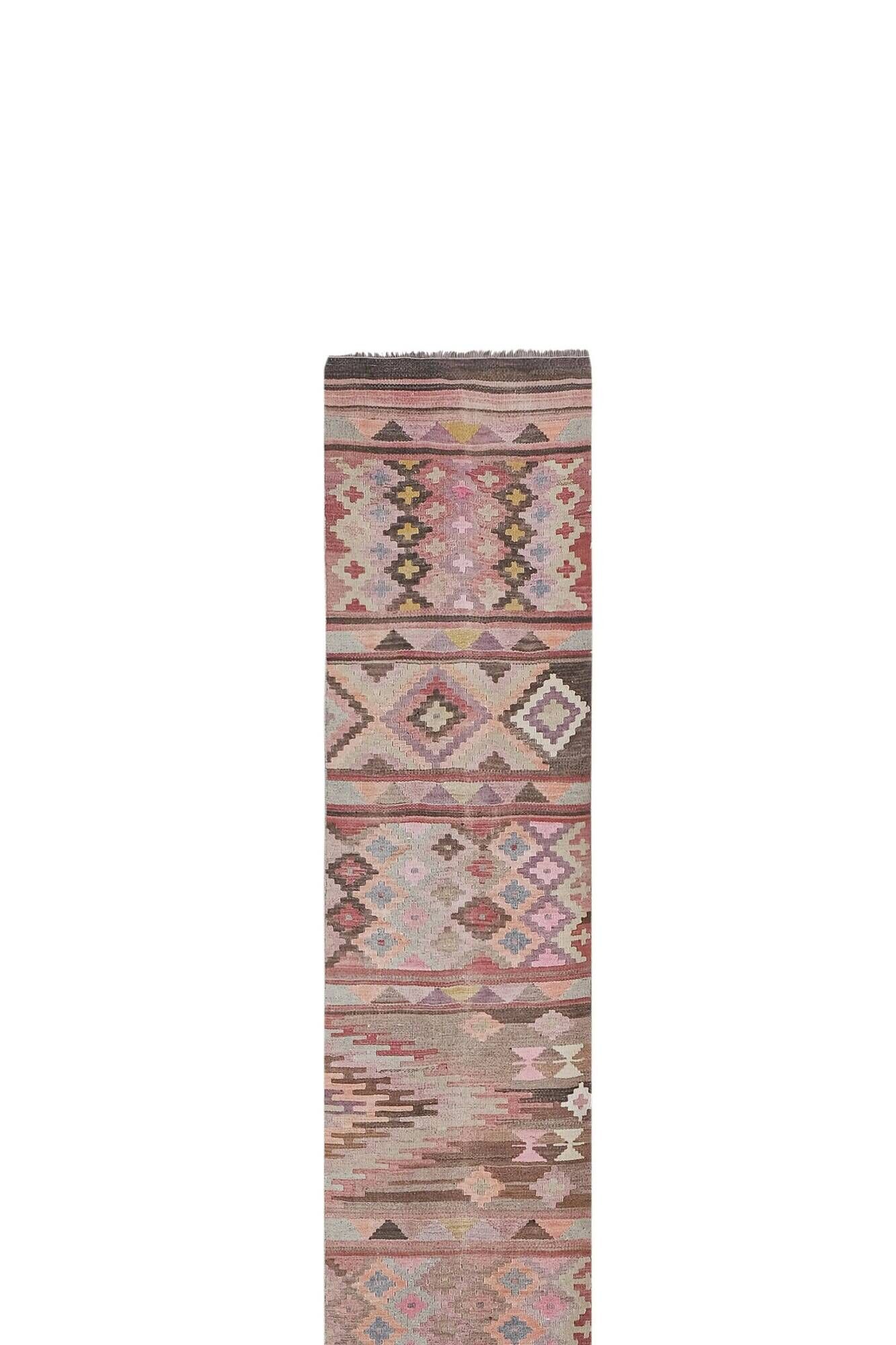 Vintage Turkish hallway rug 70x697 cm