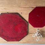 Vintage octagonal beveled mirrors