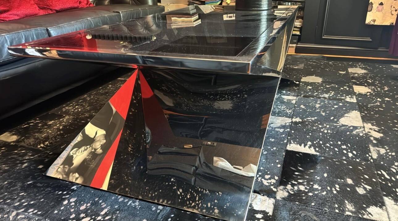table basse vitrée