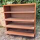 Commode rangement chaussures petit meuble à clapet vintage placage boi