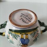 Small pot with dragon handles HENRIOT Quimper