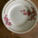 Set of 6 old flat plates Salins