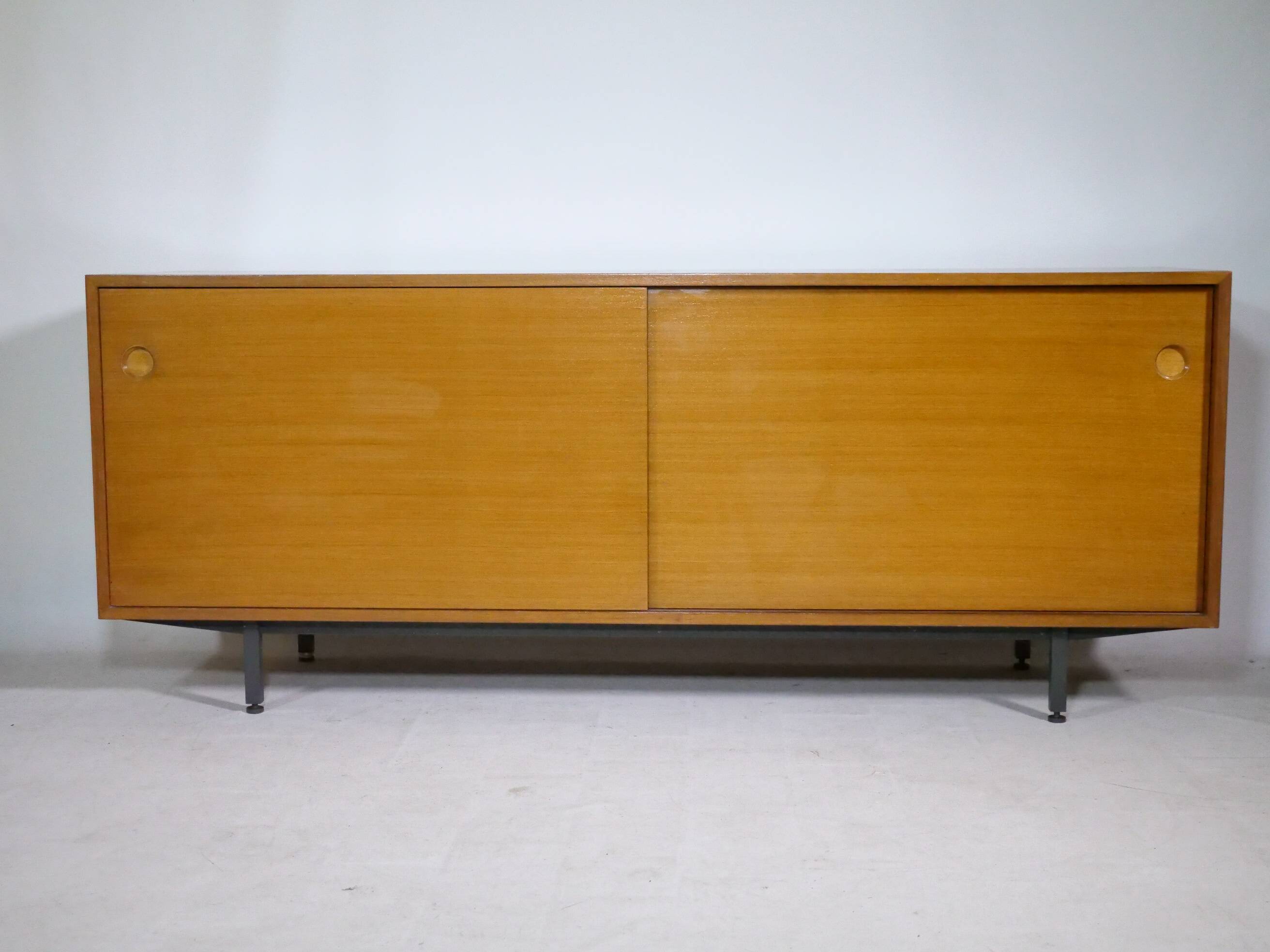 Teak sliding door sideboard by Ernst Martin Dettinger for Bormann, 1960s