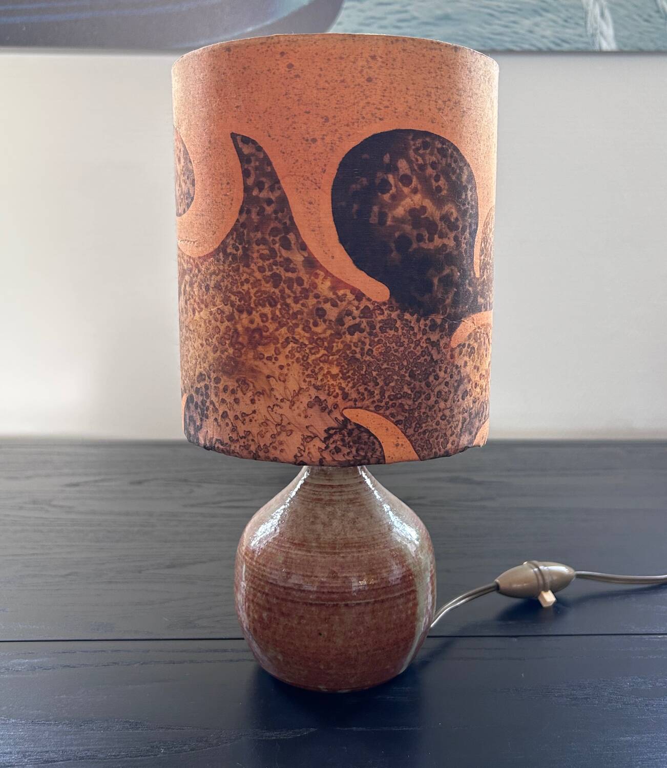 Stoneware lamp, 1970