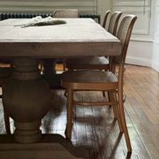 Table monastère en chêne ancien massif – SOLEIL 400 par 120 cm